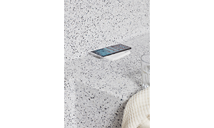 Epoq -  Wireless charging on kitchen worktop.