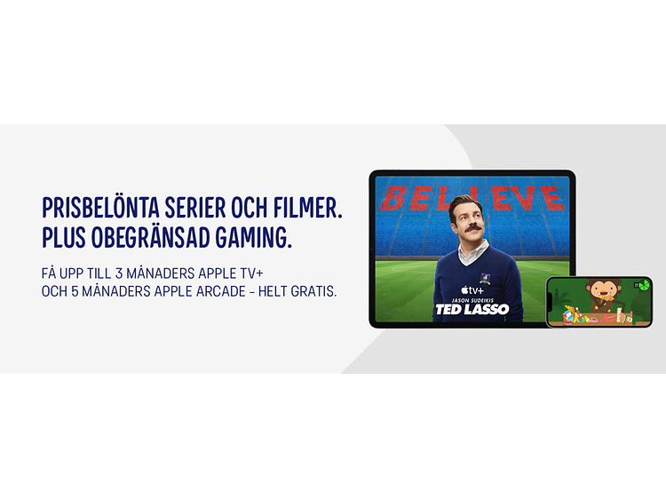 Apple Arcade & Apple TV+ banner