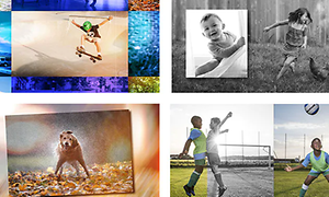 Slideshown med olika videor och bilder