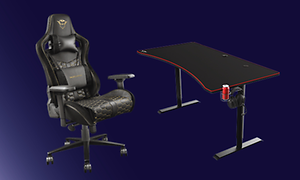 Gamingstol och gamingbord