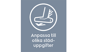 Electrolux logotyp, vit dammsugar-symbol på blå/grå bakgrund. 