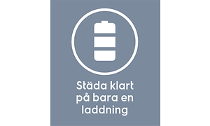 Electrolux logotyp med vit batteri-symbol på blå/grå bakgrund. 