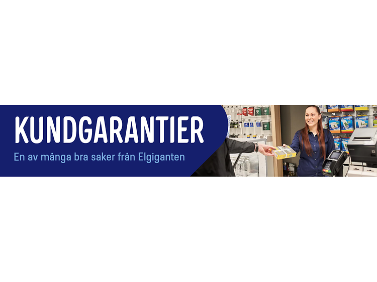 Elgigantens kundgarantier banner.