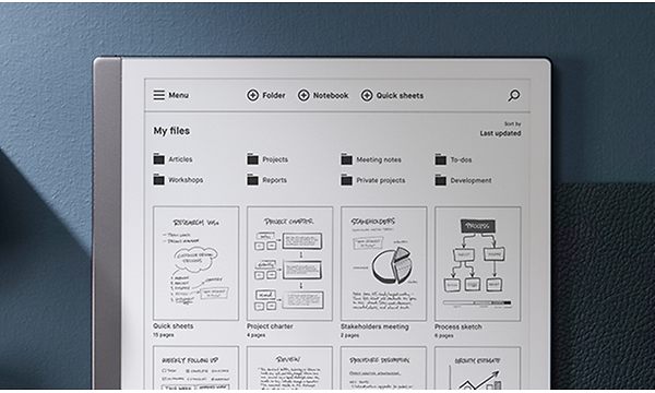 reMarkable - Different folders on a Remarkable