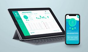 myWallbox på en surfplatta och en smartphone