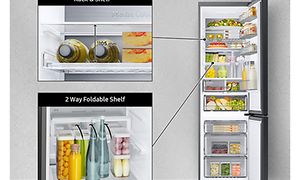 MDA-Fridges-Food in fridge and open fridge
