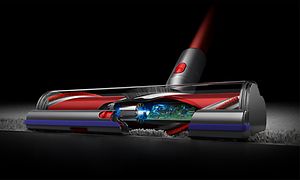 Dyson Outsize Absolute: Illustration med insidan av dammsugaren.