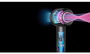 Dyson Supersonic Hårtork blåser luft.