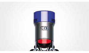 Dyson V8 med fokus på dess 2 effektlägen