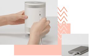 Samsung-Freestyle-Projektor och Samsung-batteri
