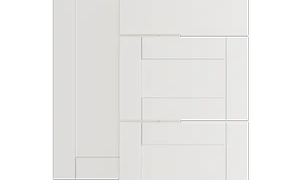 Epoq Shaker köksfront i den vita färgen Classic White, exempel på färg. 