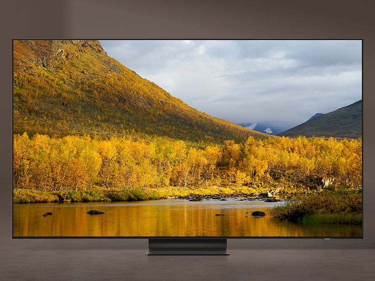 Samsung-TV-QN95A- Höstfärger i naturen