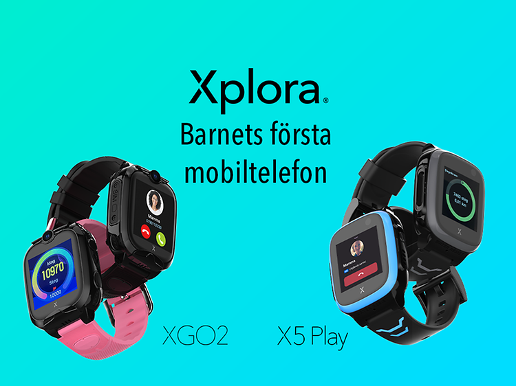 Xplora Smartklockor XGO2 och X5 Play-banner