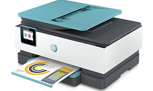 HP OfficeJet Pro produktbild vänd mot vänster