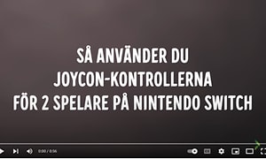 Skärmdump från svensk video om Nintendo Switch