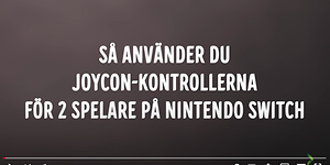 Skärmdump från svensk video om Nintendo Switch