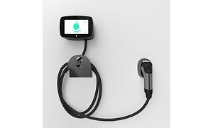 Wallbox Commander 2 mounted on a wall