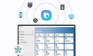 SmartThings instrumentpanel på en Galaxy Book2 360