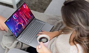 Lenovo Yoga 7 on the lap
