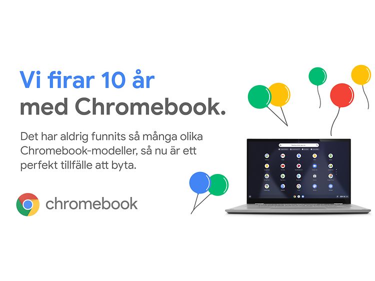 Chromebook banner på svenska