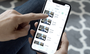 Arlo - Video-bibliotek på mobil