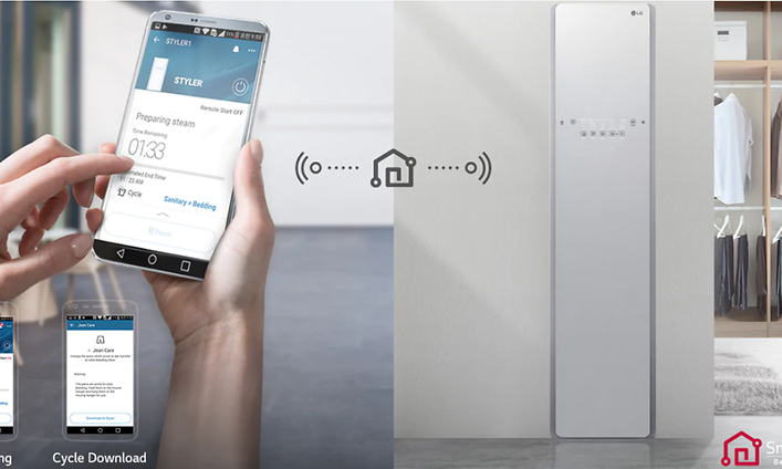 Mobile med appen Smartthinq