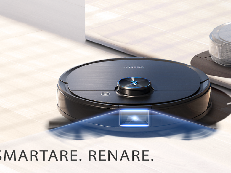 Ecovacs banner med svensk text