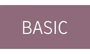Texten basic illustrerat på lila bakgrund