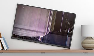 TV med trasig skärm
