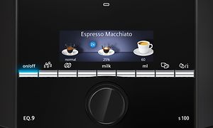 Display på Siemens kaffemaskin TI921309RW