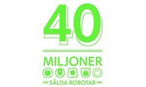 40 miljoner sålda robotar logotyp