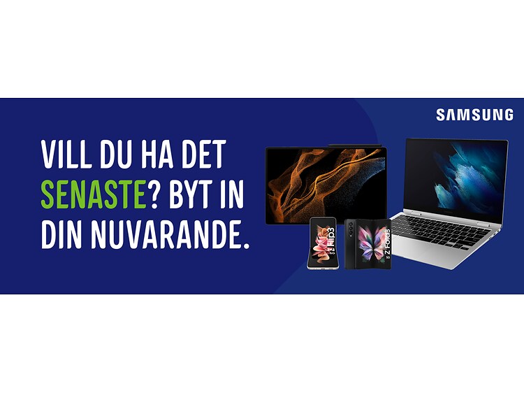 Samsung - SE - Desktop - Trade In PC and tablet campaign banner - Samsung Trade In banner