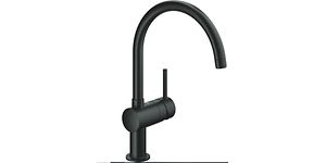 Black kitchen faucet from Grohe