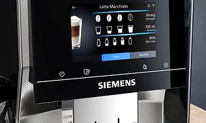 Display på Siemens EQ.700 espressomaskin