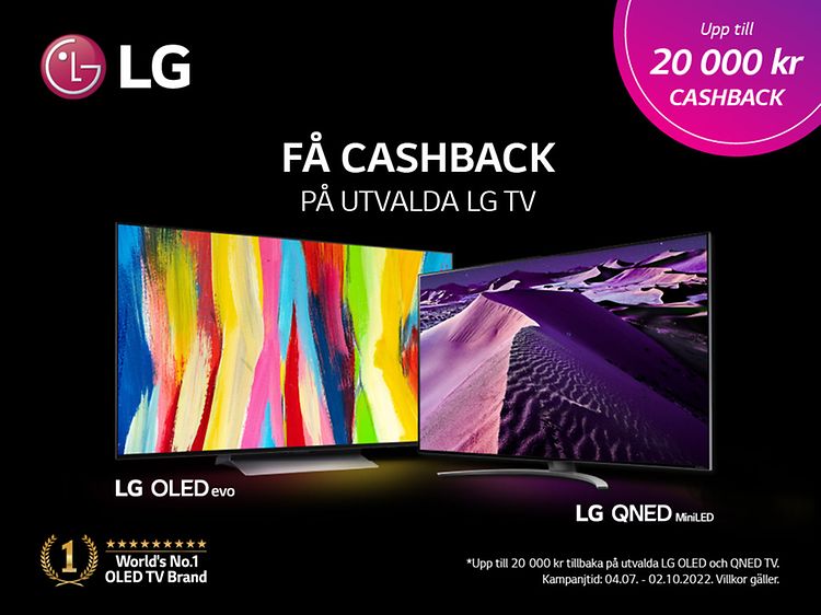 LG - OLED Cashback - Banner - Desktop - SE-new