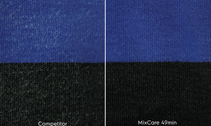 Two fabrics washed by a competior and MixCare from Electrolux (1)