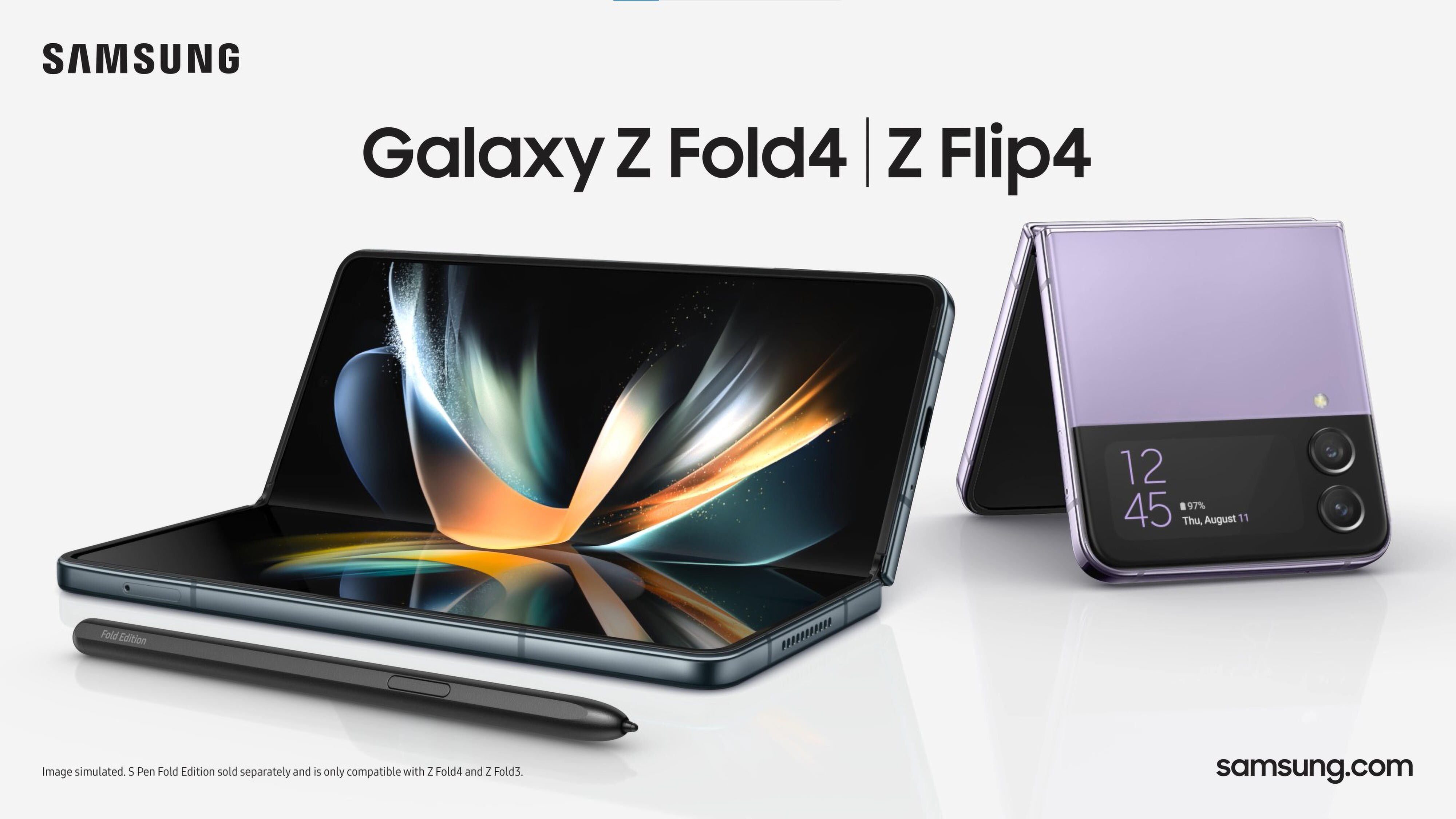 Samsung Galaxy Z Fold 4 och Z Flip 4