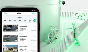 Cloud Storage illustrerad och Arlo-app