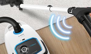 Bosch dammsugare och PowerControl på handtaget