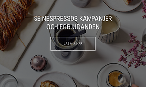 Nespresso länk till kampanjsida + text