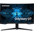 Datorskärmar: Samsung Odyssey C27G7 27 tum böjd gamingmonitor.