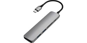 Tillbehör till dator: USB-kablar - USB C Hub - USB-C adapter