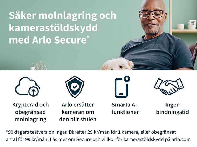 Arlo secure banner