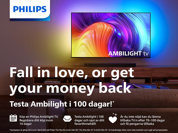 Testa Ambilight-TV i 100 dagar