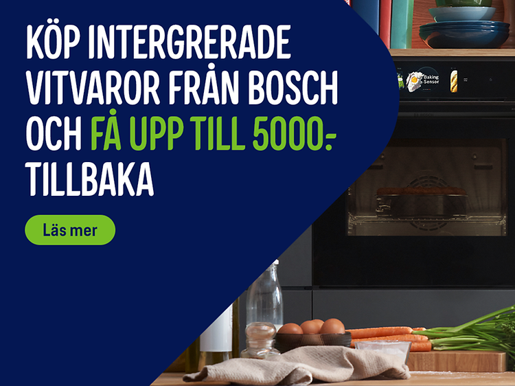 Integrerade vitvaror från Bosch