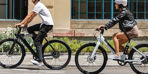 Two people on e-bike