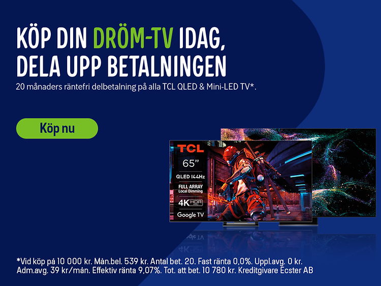 Kategori Banner desktop - 1920x320 -v18 May-Juli CE-CS TCL delbetalning