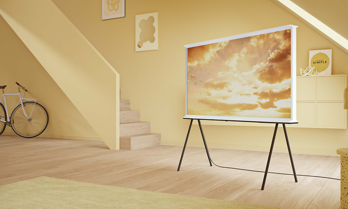 Samsung The Serif TV med en unik och ikonisk design