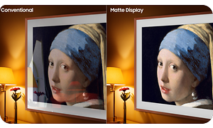 Samsung The Frame Lifestyle TV's matte display minimises reflections