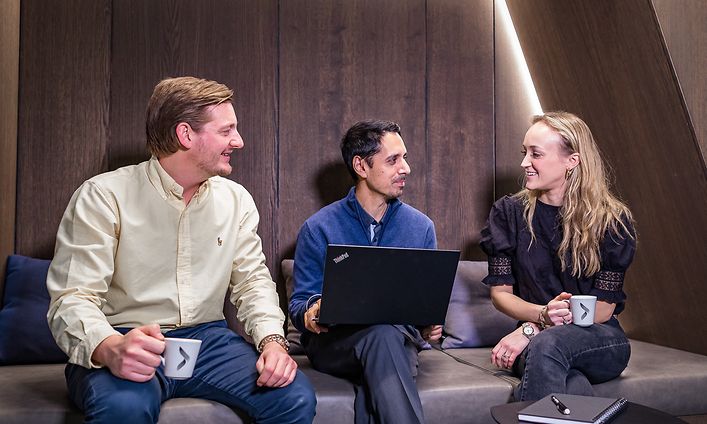 Elkjøp employees at the Nordic back office
